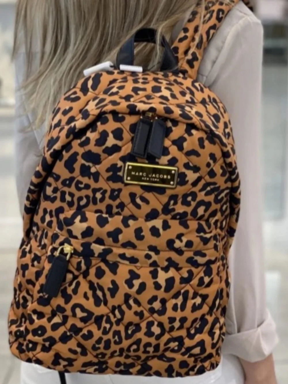 Marc Jacobs Leopard-Print Mini Backpack - Brown & Black. BRAND NEW CONDITION